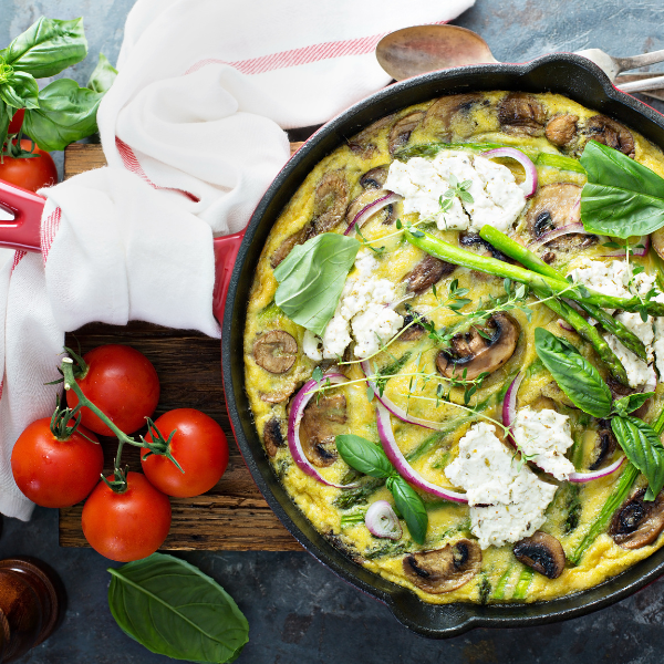 Asparagus Frittata with Goat Cheese